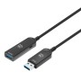 Cavo Ottico Attivo USB 3.2 Gen 2 SuperSpeed+ AOC USB A M/F 50m