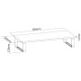 Stand Supporto di Rialzo per Monitor Laptop da Scrivania in Acciaio