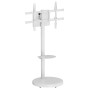 Supporto a Pavimento con Mensola Trolley TV LCD/LED/Plasma 37-86'' Bianco