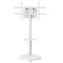 Supporto a Pavimento con Mensola Trolley TV LCD/LED/Plasma 37-86'' Bianco