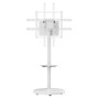 Supporto a Pavimento con Mensola Trolley TV LCD/LED/Plasma 37-86'' Bianco