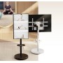 Supporto a Pavimento con Mensola Trolley TV LCD/LED/Plasma 37-86'' Bianco