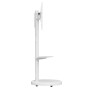 Supporto a Pavimento con Mensola Trolley TV LCD/LED/Plasma 37-86'' Bianco