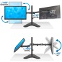 Supporto da scrivania per 2 Monitor 13-32'' con base