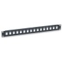Pannello Patch Modulare 16 Posti 1 HE Nero