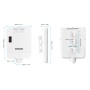 Switch Gigabit 5 porte PoE Passante / Extender 4 porte PoE+ per Esterno