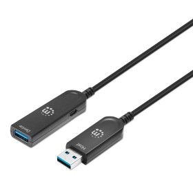Cavo Ottico Attivo USB 3.2 Gen 2 SuperSpeed+ AOC USB A M/F 10m