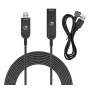 Cavo Ottico Attivo USB 3.2 Gen 2 SuperSpeed+ AOC USB A M/F 10m
