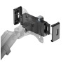 Supporto a Pinza VESA 75x75 per Smartphone e Tablet 4,7''-15'' 1kg max. Nero