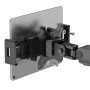 Supporto a Pinza VESA 75x75 per Smartphone e Tablet 4,7''-15'' 1kg max. Nero