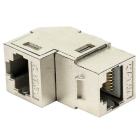 Accoppiatore RJ45 F/F 90&deg Cat.6A Schermato