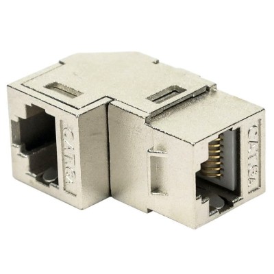 Accoppiatore RJ45 F/F 90&deg Cat.6A Schermato