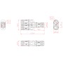 Connettore Sdoppiatore RJ45 Impermeabile IP68