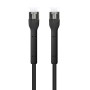 Cavo di rete Patch in Rame Cat. 6A F/FTP Pieghevole FlexiBoot Slim Nero 0,3 m