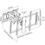 Staffa universale Full-Motion per fissaggio a parete di grandi schermi 60-100''