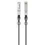 Cavo in Rame Twinax DAC Passivo con Connettori SFP+ 10Gb 0,5m Nero