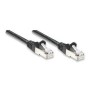 Cavo di rete Patch in Rame Schermato Cat. 5e Nero FTP 7,5 mt