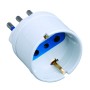 Adattatore spina 10A presa Schuko Bianco