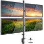 Supporto da scrivania per 4 Monitor 13-27'' con morsetto