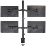 Supporto da scrivania per 4 Monitor 13-27'' con morsetto