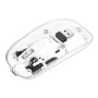 Mouse Ottico Wireless 800-1600 dpi con Micro Ricevitore USB Bianco Trasparente