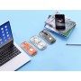 Mouse Ottico Wireless 800-1600 dpi con Micro Ricevitore USB Bianco Trasparente