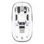 Mouse Ottico Wireless 800-1600 dpi con Micro Ricevitore USB Bianco Trasparente