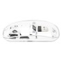 Mouse Ottico Wireless 800-1600 dpi con Micro Ricevitore USB Bianco Trasparente