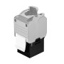 Frutto Keystone RJ45 Cat.6A UTP Tool-Free Nero Grigio