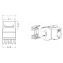 Frutto Keystone RJ45 UTP Cat.6 180&deg Bianco