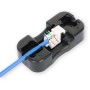 Frutto Keystone Slim Cat.6 per Cavo Rigido con Supporto Punch-Down 25 pz Blu