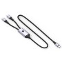 Cavo di Ricarica Sdoppiatore USB-C&trade Maschio a Due USB-C&trade Maschio 100W 1,5m