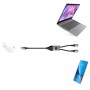 Cavo di Ricarica Sdoppiatore USB-C&trade Maschio a Due USB-C&trade Maschio 100W 1,5m