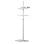 Stand da Pavimento TV/LED LCD 32''-65'' con Base Ovale Bianco