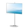 Stand da Pavimento TV/LED LCD 32''-65'' con Base Ovale Bianco