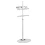 Stand da Pavimento TV/LED LCD 32''-65'' con Base Ovale Bianco