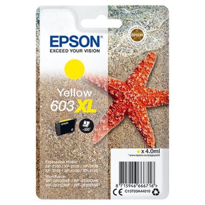 EPSON CARTUCCIA STELLA MARINA XL GIALLO INKJET ALTA CAPACITA C13T03A44010 NO BLISTER