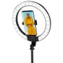 Luce LED 26RGB Anello &oslash25cm con Treppiede Estensibile Selfie Stick