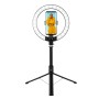 Luce LED 26RGB Anello &oslash25cm con Treppiede Estensibile Selfie Stick