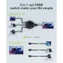 Switch 3 Porte HDMI 8K@60Hz Compatto