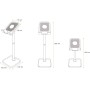 Supporto Universale Porta Smartphone e Tablet ad Altezza Regolabile