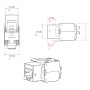 Frutto Keystone RJ45 Cat.6 STP Tooless