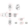 Frutto Keystone RJ45 UTP Cat.6 Tooless Nero