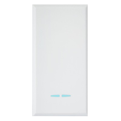 WHITEK S44 Interruttore con Gemma 1P 16AX Illuminabile 1 Modulo Bianco Opaco
