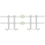 Kit Staffe di Giunzione per Supporto Video Wall da Pavimento ICA-TR4VW