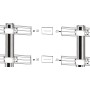 Kit Staffe di Giunzione per Supporto Video Wall da Pavimento ICA-TR4VW