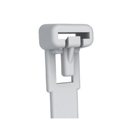 Fascette Fermacavi Riutilizzabili 150x7,6mm in Nylon 100pz Bianco