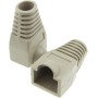 Copriconnettore per Plug RJ45 6.0 mm Grigio 10 pz