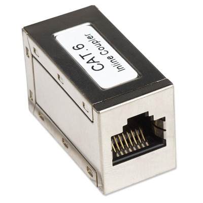 Accoppiatore RJ45 Cat.6 8P8C Femmina/ Femmina FTP Silver