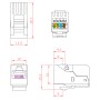 Frutto Keystone RJ45 UTP Cat.5E Tooless Bianco